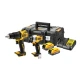 Комплект безчеткови винтоверти 18V, DeWalt DCK2062E2T