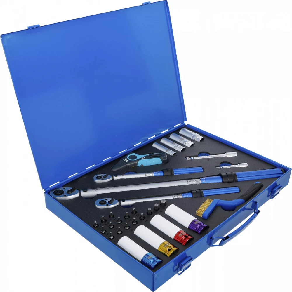 Комплект динамометрични ключове 1/4", 3/8", 1/2" 31 части - BGS74305