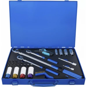 Комплект динамометрични ключове 1/4", 3/8", 1/2" 31 части - BGS74305