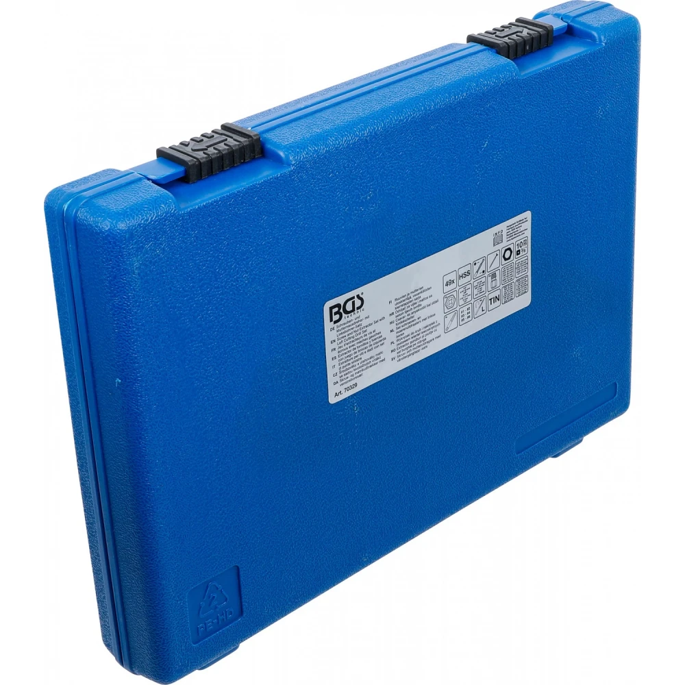 Естрактори за повредени болтове и гайки + свредла - BGS70329