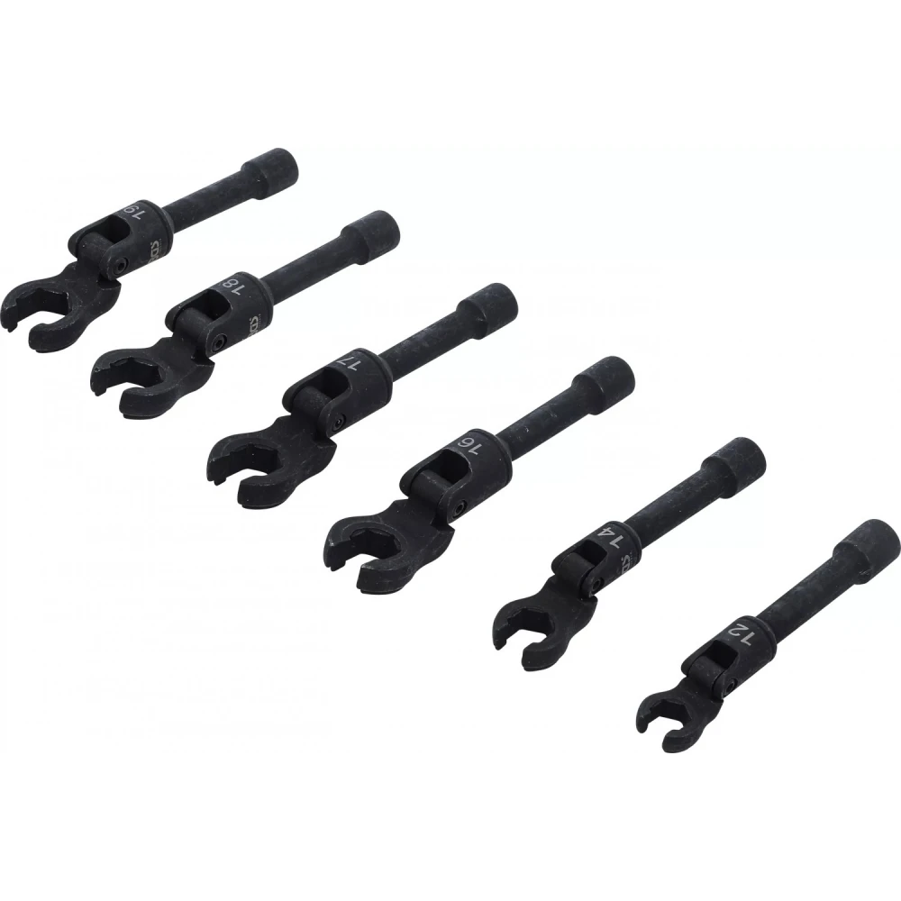 Комплект ключове тип „лула“ с шарнир, 10 мм, 3/8", 6 части - BGS74302