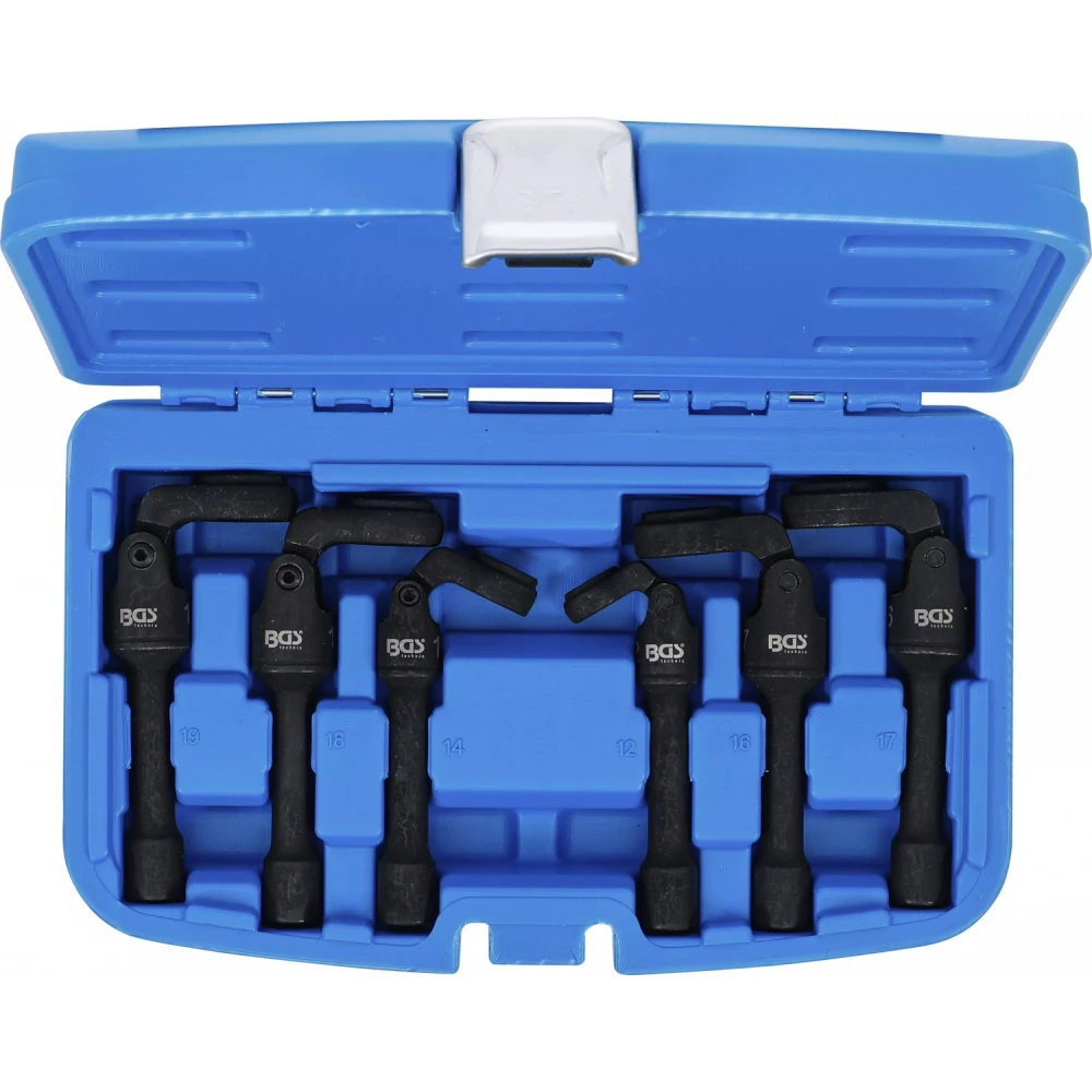 Комплект ключове тип „лула“ с шарнир, 10 мм, 3/8", 6 части - BGS74302