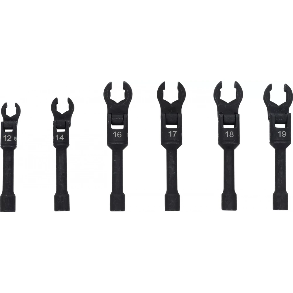 Комплект ключове тип „лула“ с шарнир, 10 мм, 3/8", 6 части - BGS74302