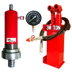 Комплект хидравлика за преса 30 тона ( помпа + цилиндър + манометър ) - 30T SET
