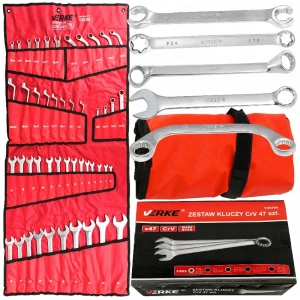 Комплект комбинирани гаечни ключове, 6-32 мм., 47 броя, с калъф - V35360