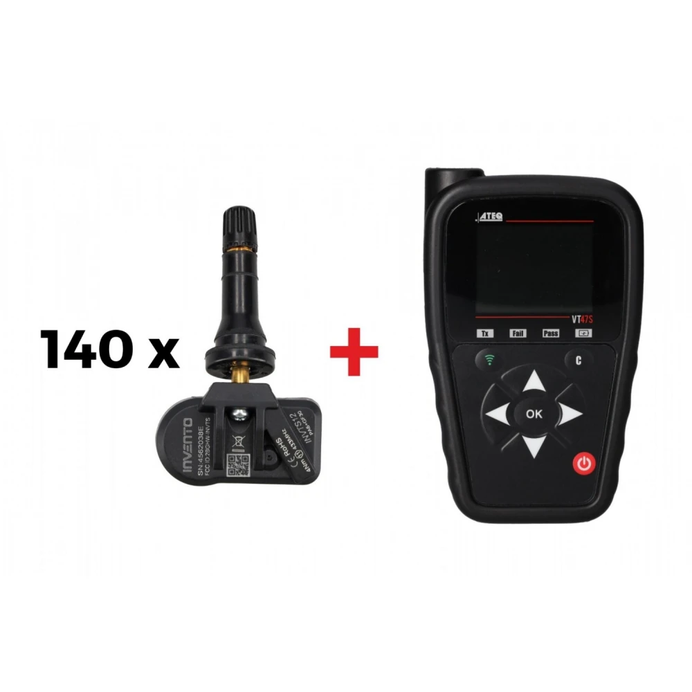 Комплект сензори за налягане в гумите 433/315 MHz, 140 бр. - INVTS12Z140T