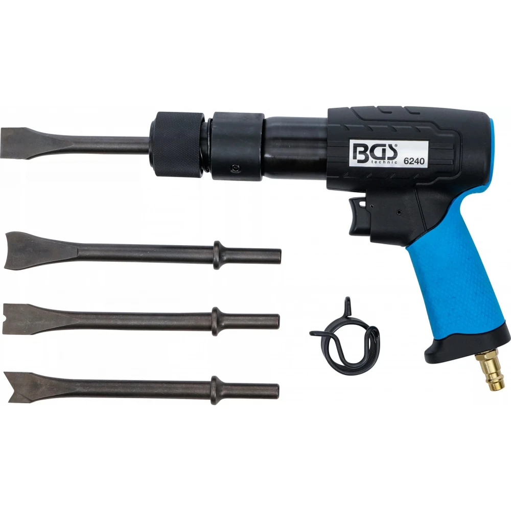 Комплект пневматичен ударен чук с 4 броя длета - BGS6240