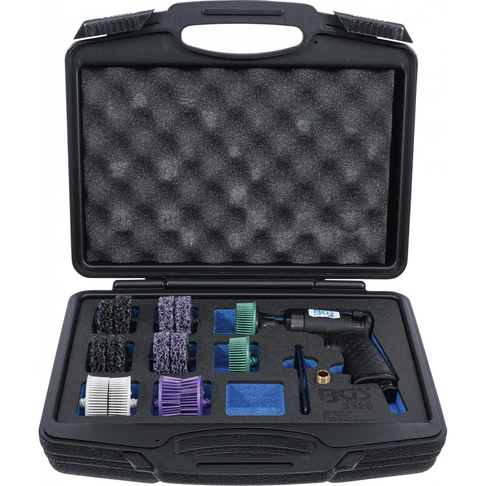 Комплект пневматична шлайфмашина с четки 17 части - BGS3328