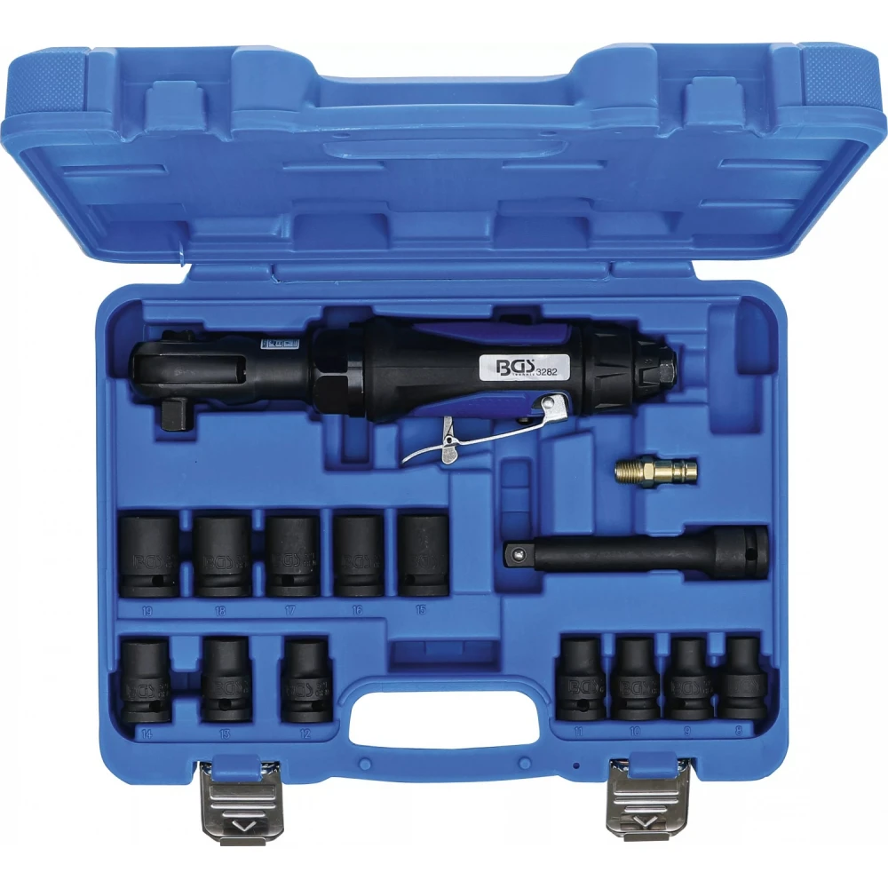 Комплект пневматични тресчотки, 1/2", 102 Nm, 14 части - BGS70192