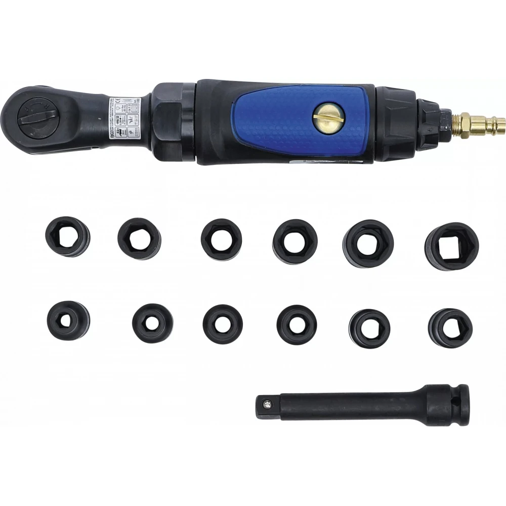 Комплект пневматични тресчотки, 1/2", 102 Nm, 14 части - BGS70192