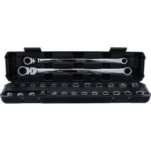 Комплект тресчотъчни ключове със сменяеми глави 27 части - BGS74274