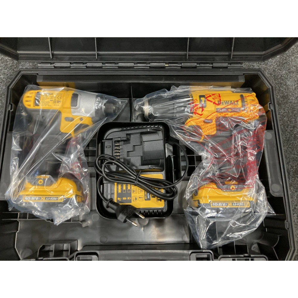 Комплект винтоверт и ударен импакт драйв XR 10.8V, DeWalt DCK218D2T; DCD716; DCF815