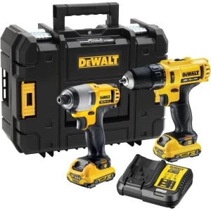 Комплект винтоверт и ударен импакт драйв XR 10.8V, DeWalt DCK218D2T; DCD716; DCF815