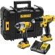 Комплект винтоверт и ударен импакт драйв XR 10.8V, DeWalt DCK218D2T; DCD716; DCF815