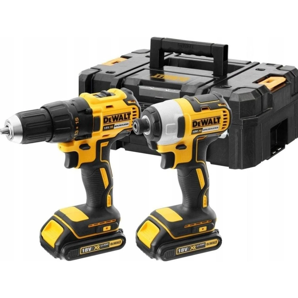 Комплект винтоверт и ударен импакт драйв XR безчеткови 18V, DeWalt DCK2059D2T; DCD777; DCF787
