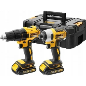 Комплект винтоверт и ударен импакт драйв XR безчеткови 18V, DeWalt DCK2059D2T; DCD777; DCF787
