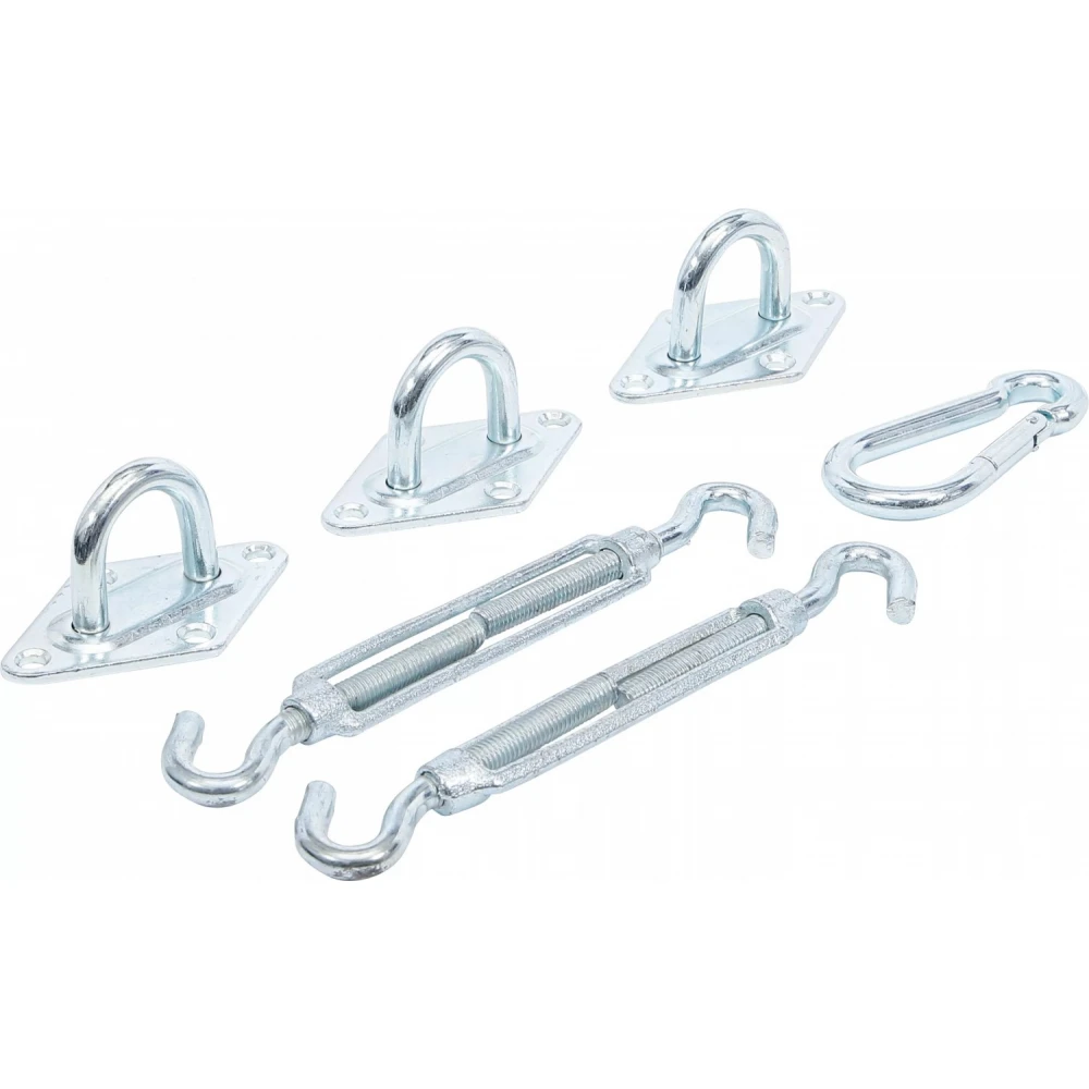 Комплект за монтаж на слънцезащитни тенти, 6 части - BGS88306