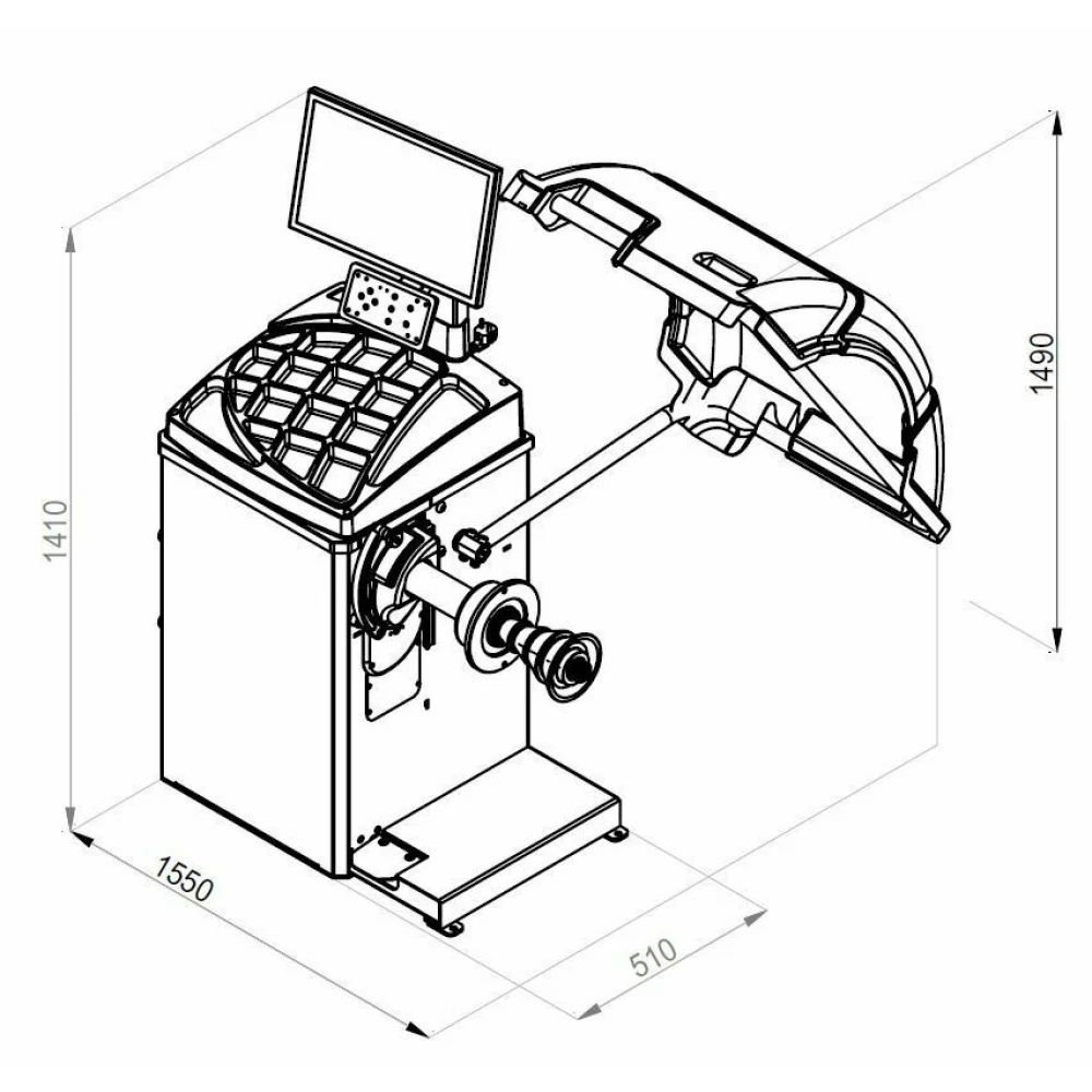 Комплект за работилница: повдигач за колела (70 кг.) - INVSET7