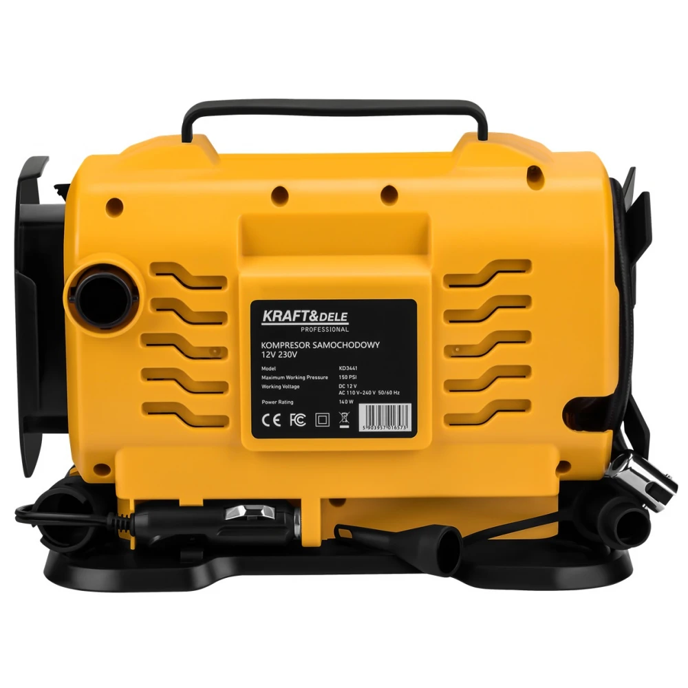 Мини компресор с LED фенер 12/240 V, 140 W - KD3441