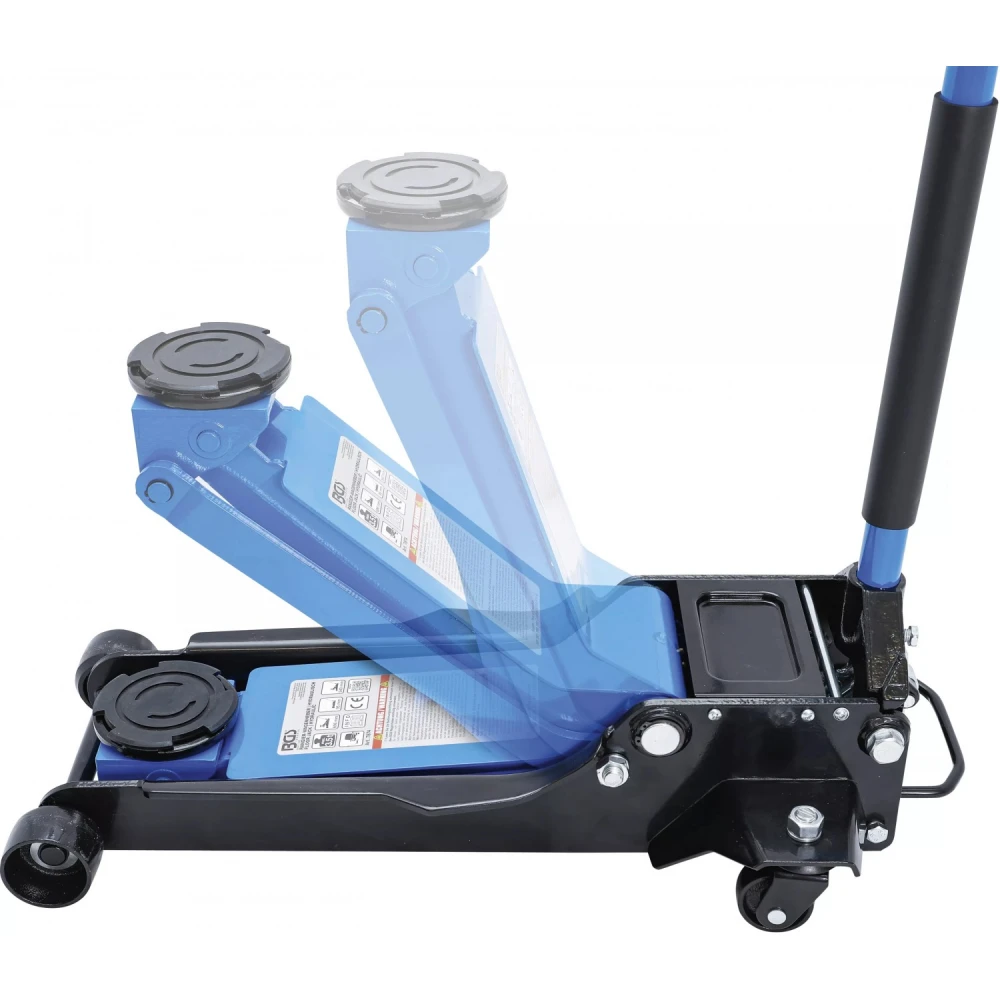 Хидравличен крик тип "крокодил", двойно бутална помпа 3.5 тона - BGS7874