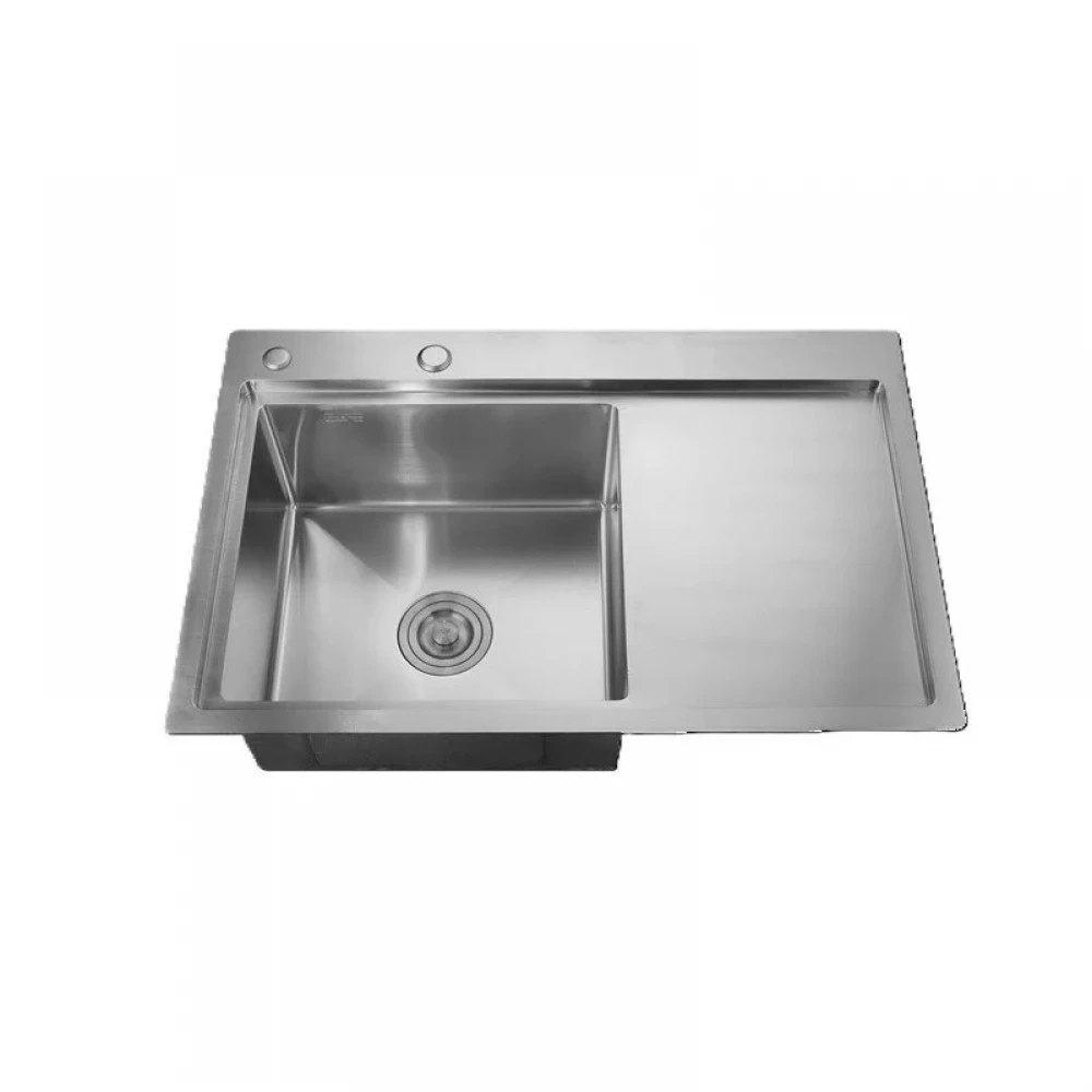 Кухненска мивка, Chrome SUS304 (3.0/0.8), от неръждаема стомана - HM7849L-215