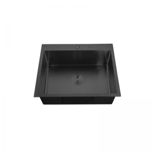 Кухненска мивка, Nano-Black (3.0/0.8), от неръждаема стомана - HM5045-215