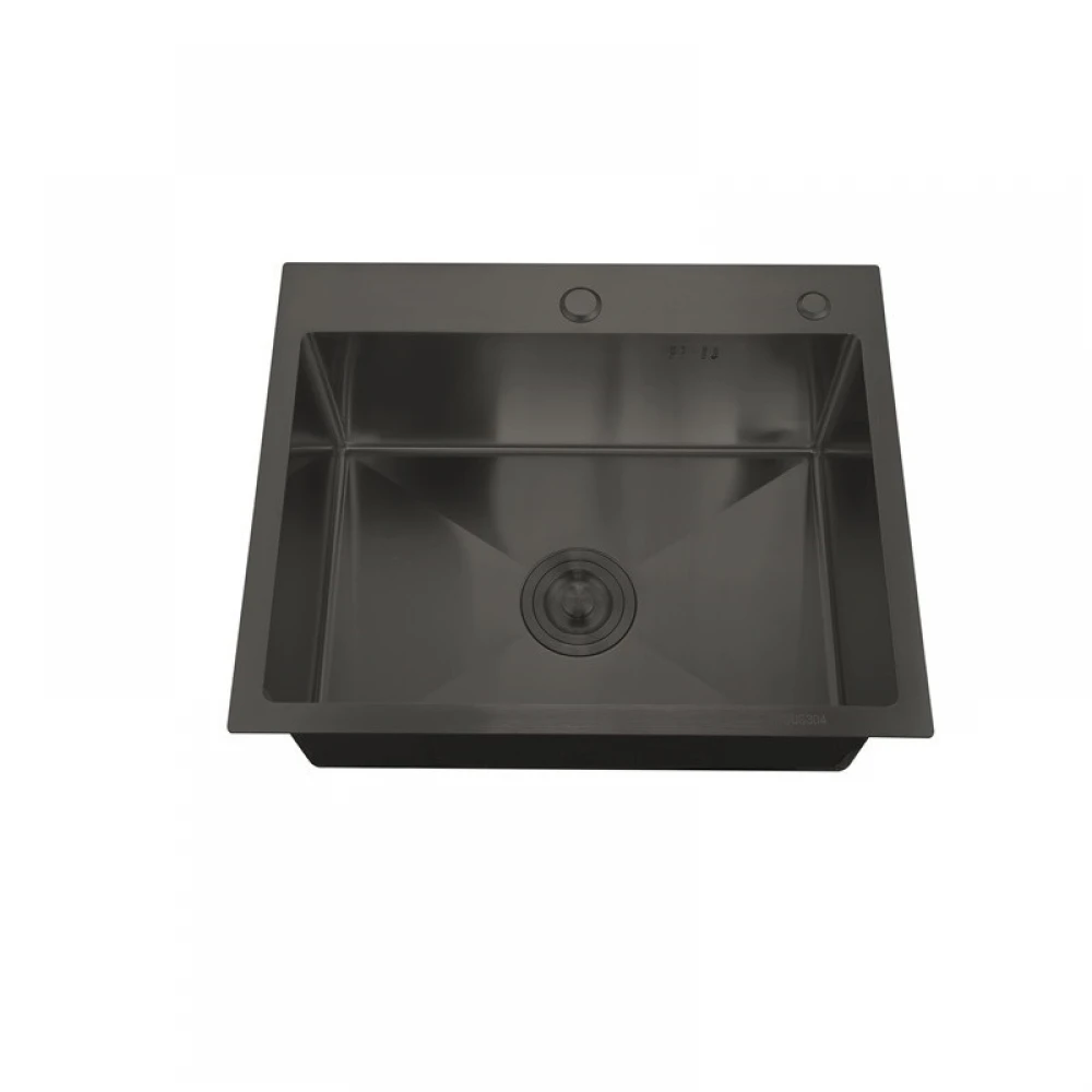 Кухненска мивка, Nano-Black (3.0/0.8), от неръждаема стомана - HM5050-215