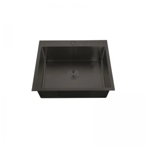 Кухненска мивка, Nano-Black (3.0/0.8), от неръждаема стомана - HM5843-215