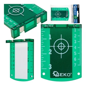 Магнитна мишена за лазерни нивелири, зелена, 70 х 100 мм - G03312