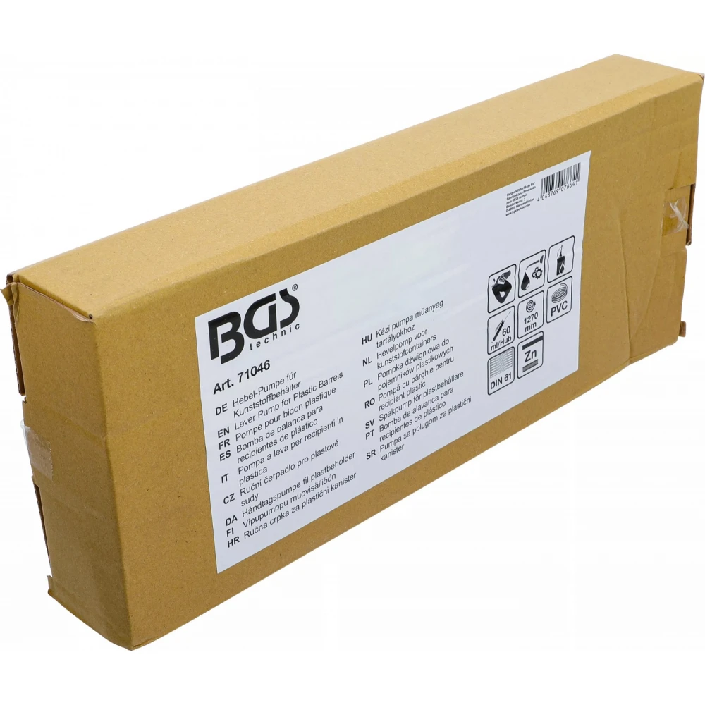 Лостова помпа за пластмасови туби, с винтова капачка DIN 61 - BGS71046