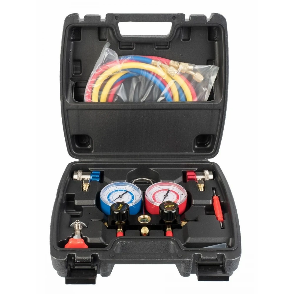 Професионален комплект манометри за автомобилни климатици - TX14.006