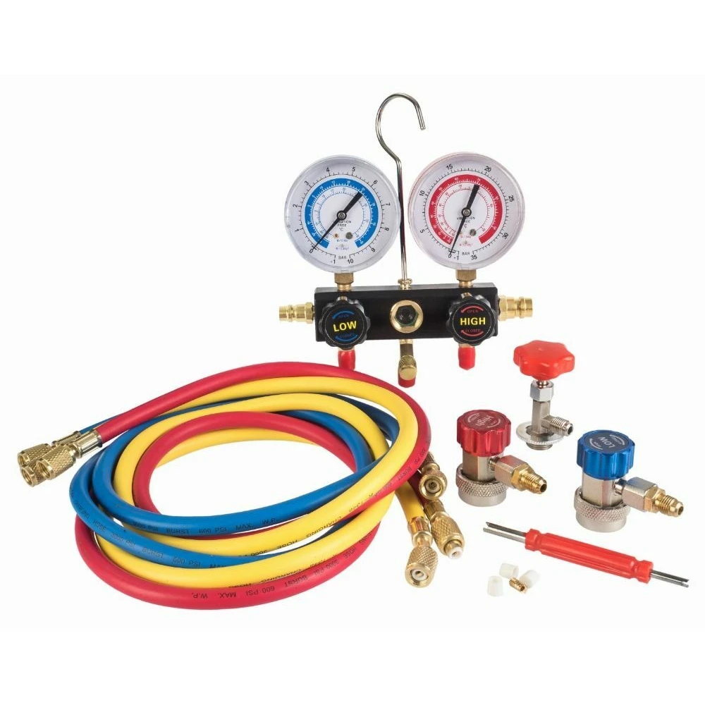 Професионален комплект манометри за автомобилни климатици - TX14.006