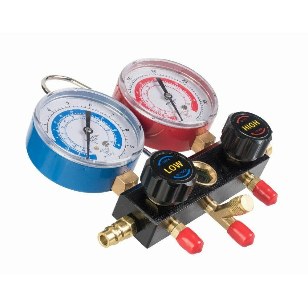 Професионален комплект манометри за автомобилни климатици - TX14.006