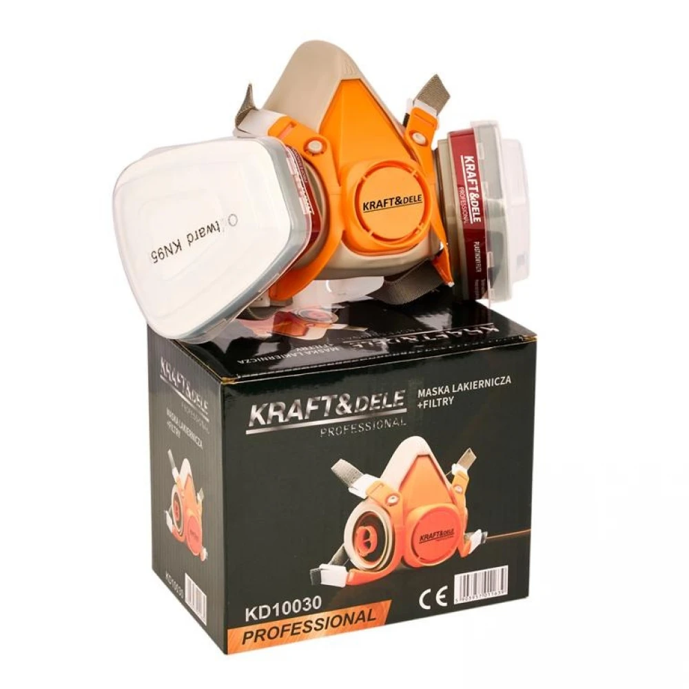 Предпазна маска с филтър за бояджийски цехове и други - KD10030