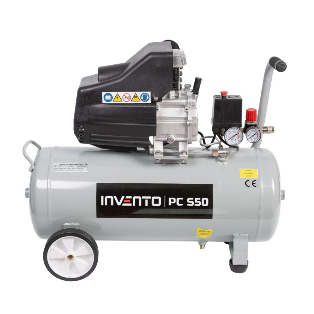 Маслен бутален компресор 50 литра, 8 бара, 230V, 175 л./мин. - INVPCS050