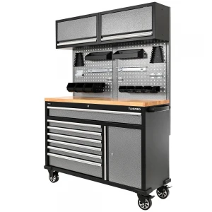 Шкаф за гараж и работилница, поцинкован рафт, 145 x 57 x 130 см - TA189