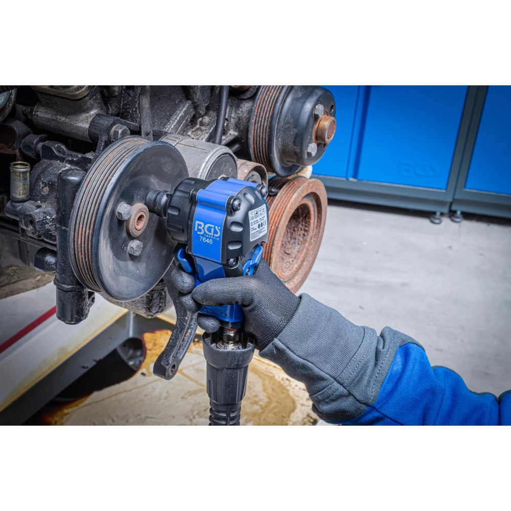 Мини пневматичен ударен гайковерт, 1/2", 500 Nm, 6.2 бара - BGS7646