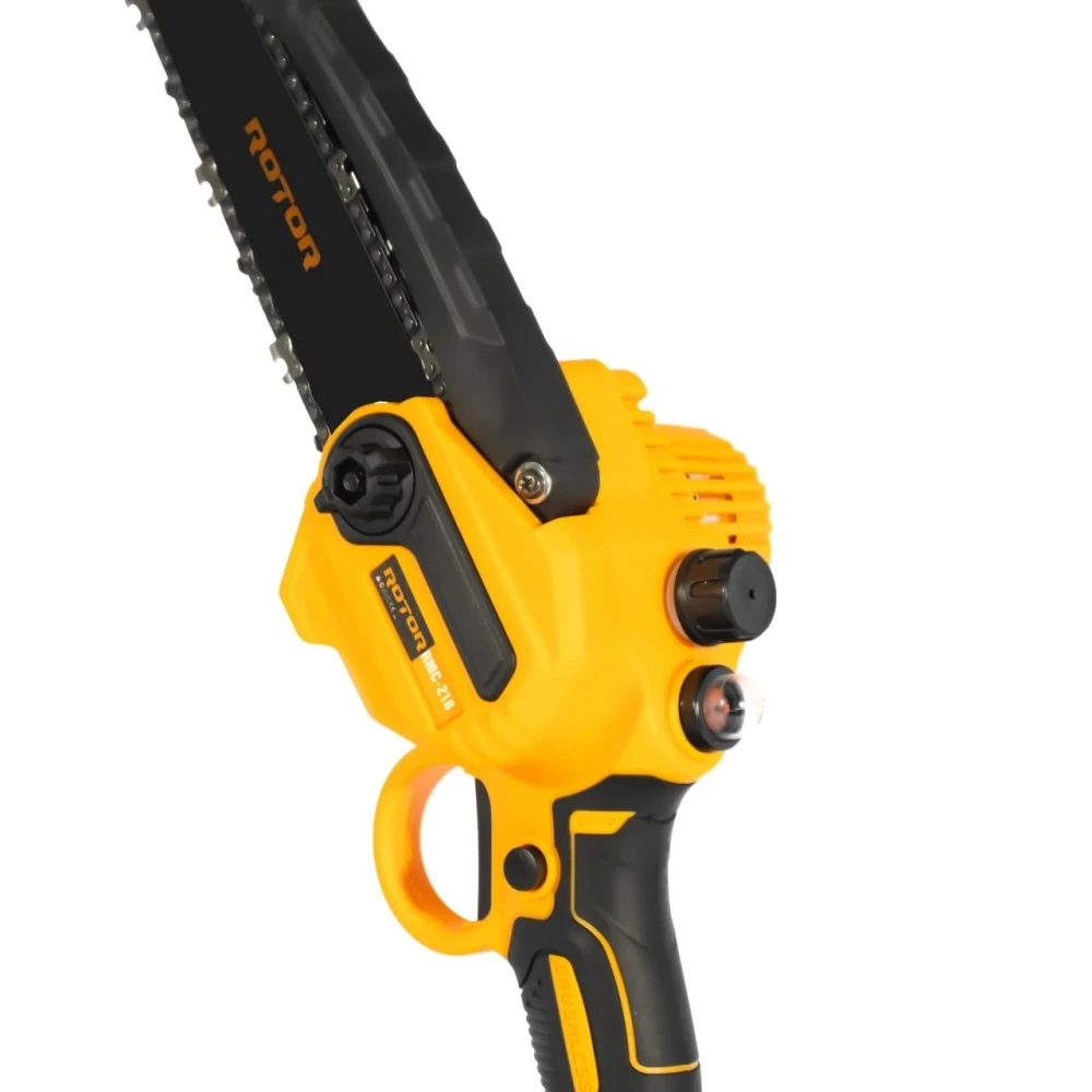 Мини верижен трион, безчетков 21V, две батерии 21V/4Ah едно зарядно, куфар - RMC218