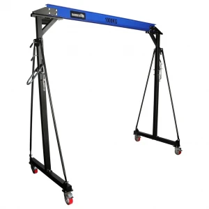 Мобилен портален кран 1 тон, 4 въртящи се колела със спирачки - PTK10