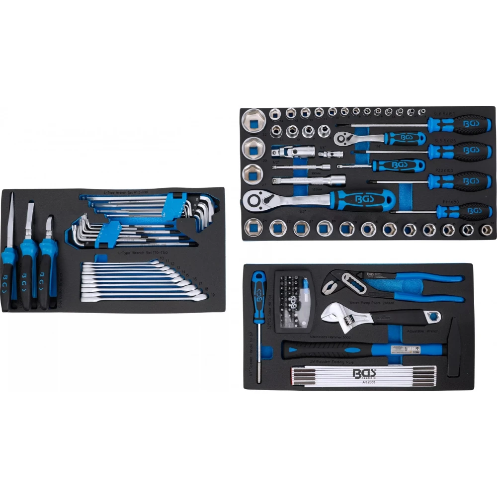 Моиблен куфар / количка със 111 инструмента - BGS15506