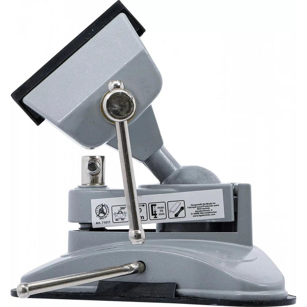 Въртящо се настолно менгеме 70 мм с вакуумна основа BGS71017