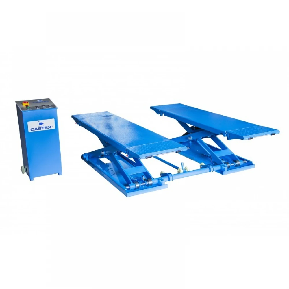 Нископрофилен ножичен подемник с електрическо заключване 3 т. - QJY-S2E