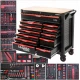 Оборудвана количка с инструменти 12 чекмеджета 691 части - TA186