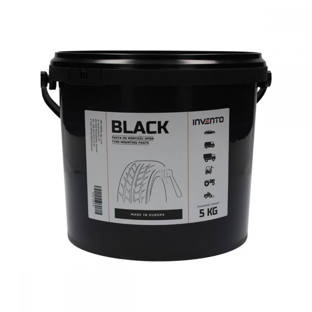 Паста за монтаж на гуми, универсална, черна, 5 кг. - 593-0646
