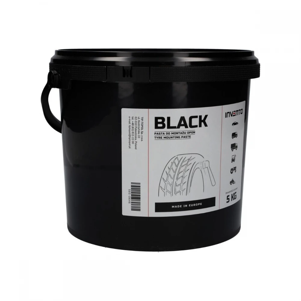 Паста за монтаж на гуми, универсална, черна, 5 кг. - 593-0646
