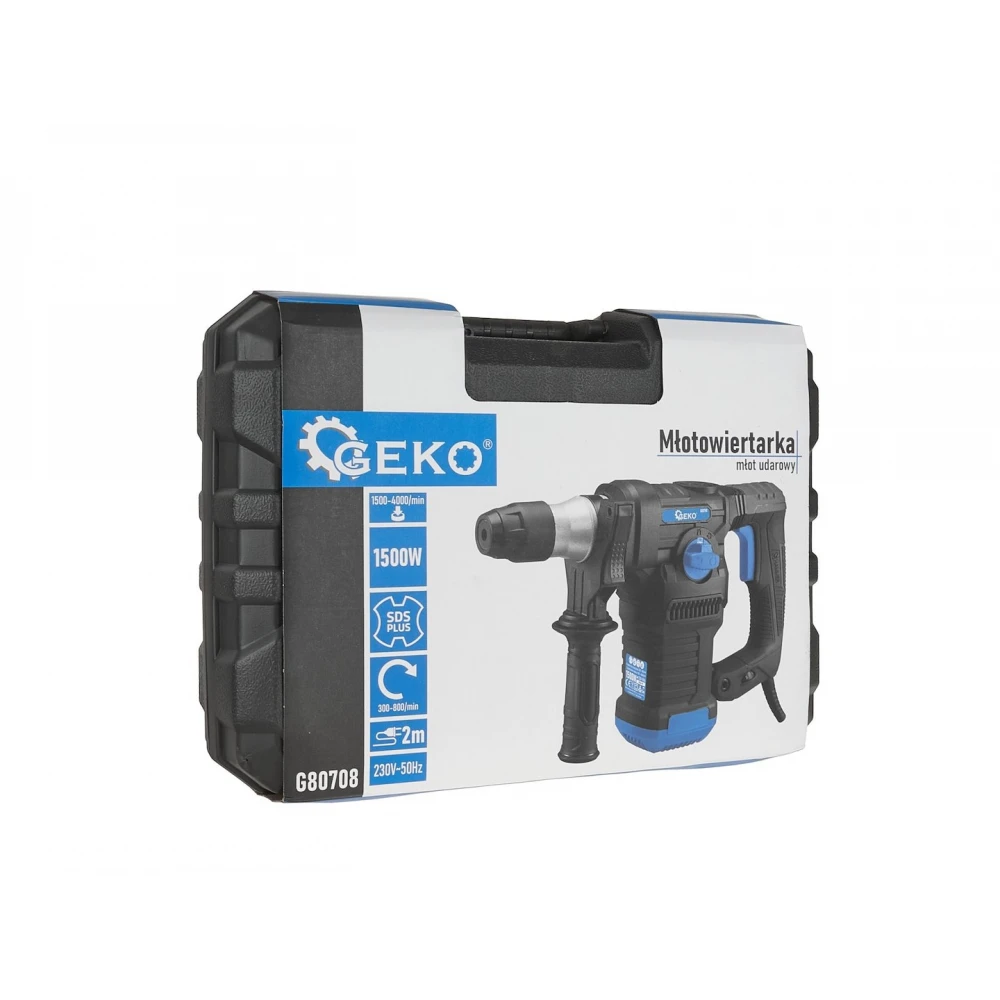 Електрически перфоратор 1500 W, 6 J, SDS+, с аксесоари - G80708