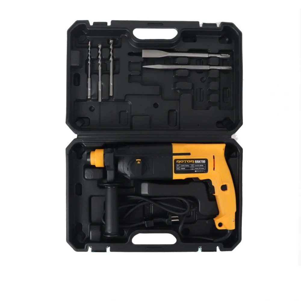 Перфоратор 700W, 870 об/мин, 2.0J - RRH700