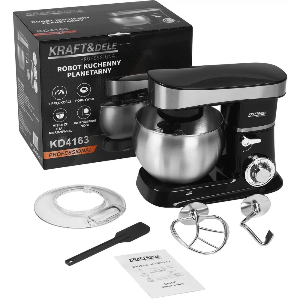 Планетарен миксер 6 литра, 6 скорости, 2500 W - KD4163