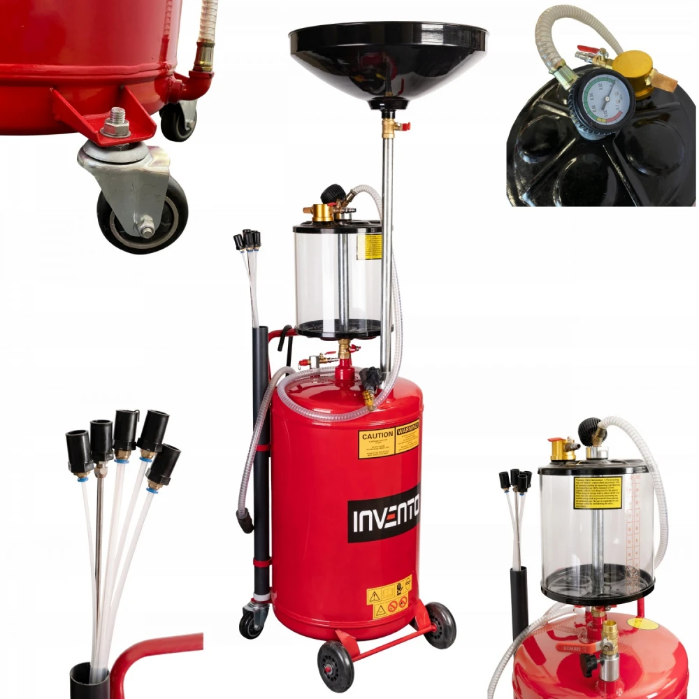 Пневматична масларка за източване на масло 80 литра INVTO03