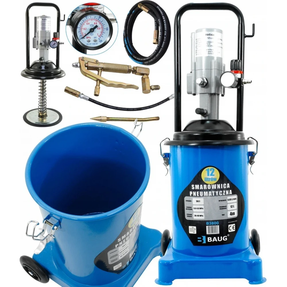 Пневматична система за гресиране / гресьорка 12 литра B3800